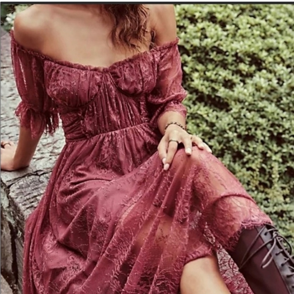 $228 NWT Free People Princess Dress - Picture 4 of 6